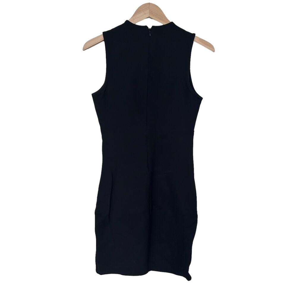 Lulus Black Surplice Sleeveless Mini Dress Sz S - Picture 5 of 7